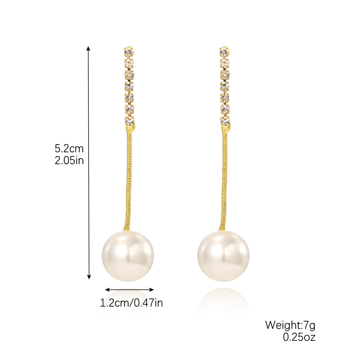 Wholesale colorful pearl pendant exaggerated exquisite earrings