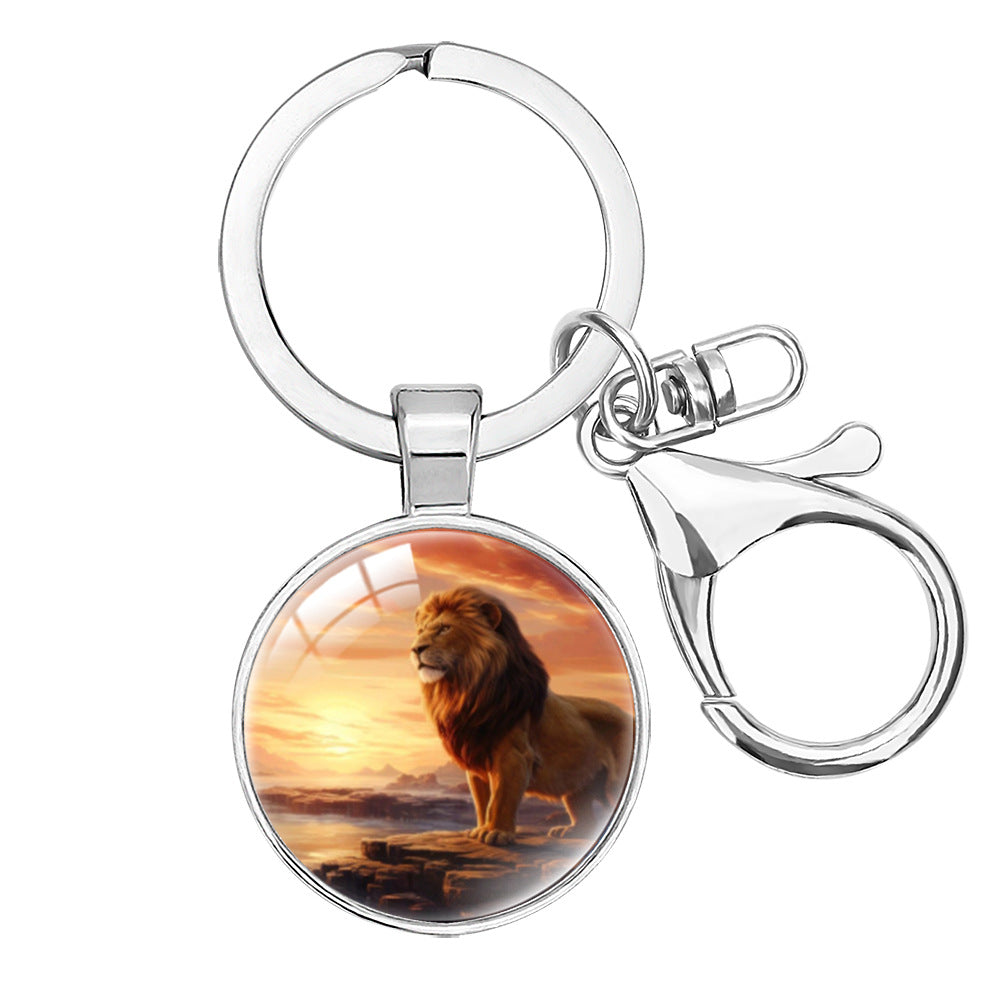 Wholesale Cartoon lion decoration keychain
