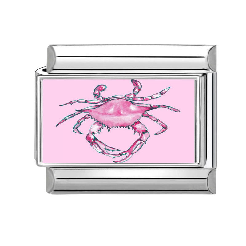 Wholesale  9mm Italian Charm Starter Bracelets DIY square Single Section Creative Stainless Steel Composable Bracelet