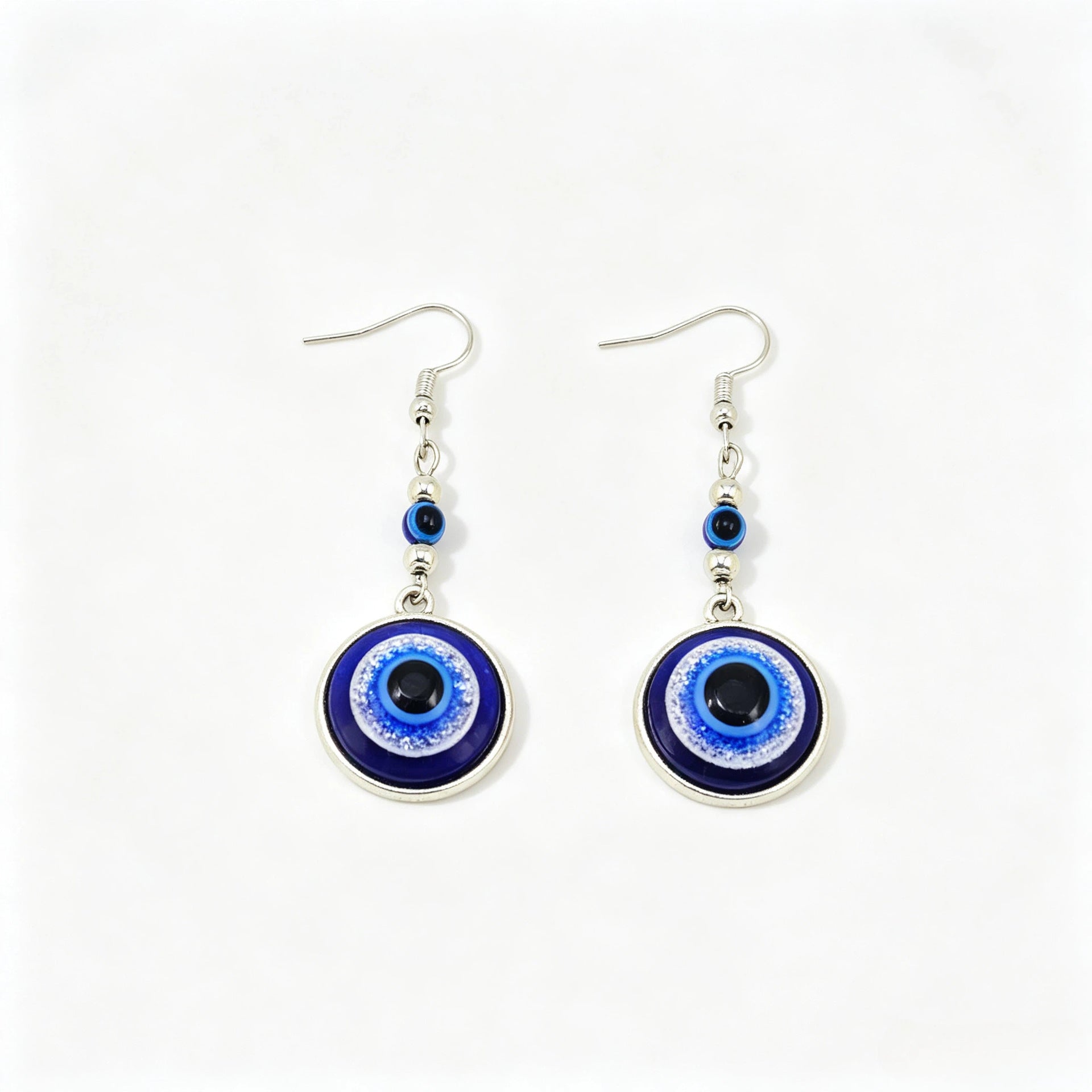 Wholesale Zinc Alloy Retro Evil Eye Long Hook Earrings Trendy Fashion Accessory For Party Boutique Resale