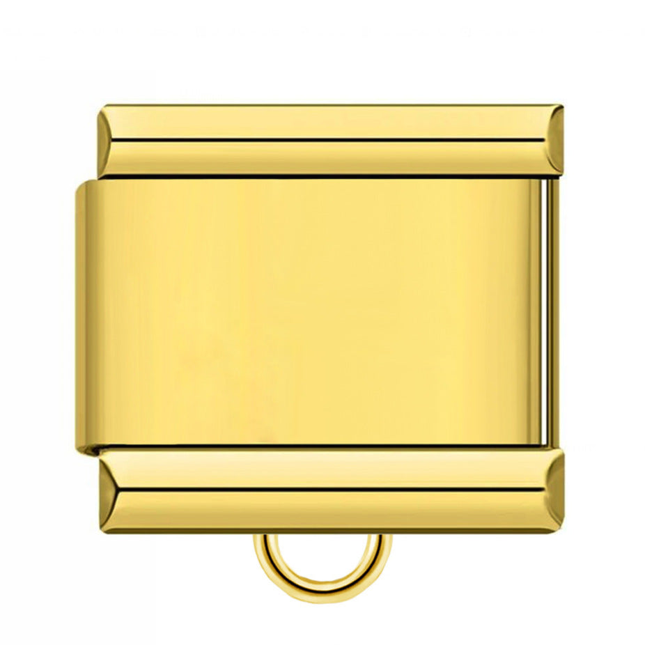 Wholesale Italian Module Bracelet Block Elastic ing Titanium Steel Strap Italian Charm