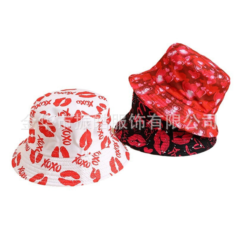 Wholesale Plant Printed Pattern Fisherman Hat  All-match Bucket Hat