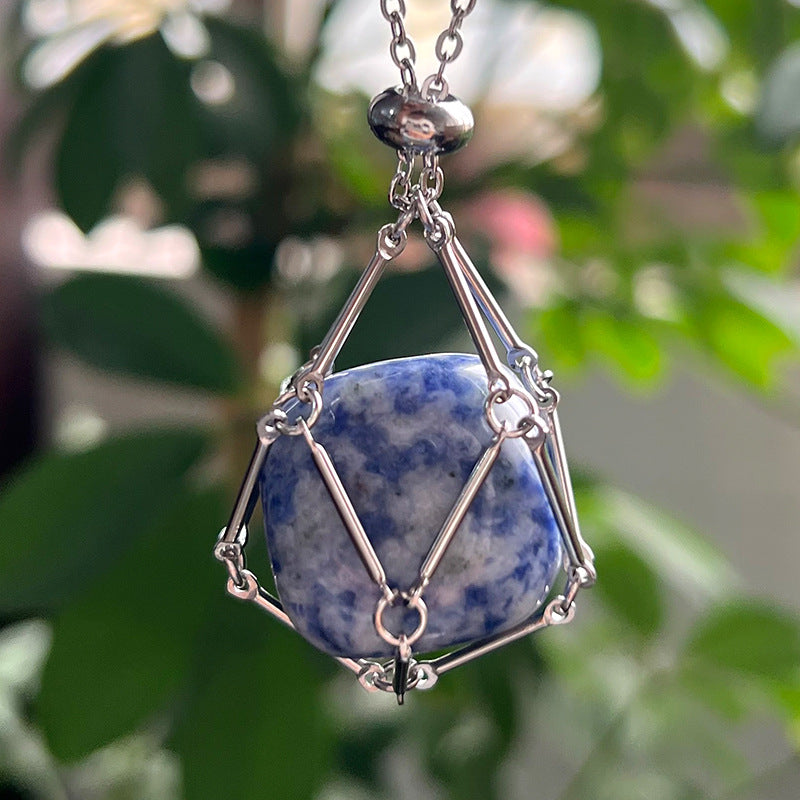 Wholesale Natural Crystal Raw Stone Necklace  Pendant