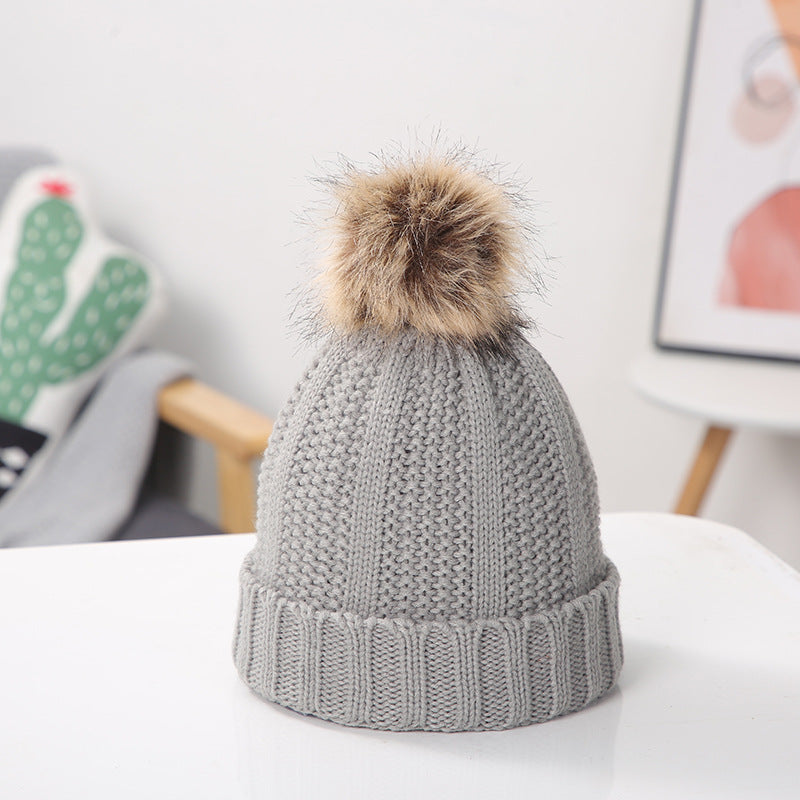 Wholesale Warm Pom Pom Knitted Hat ACC-HT-Suli005