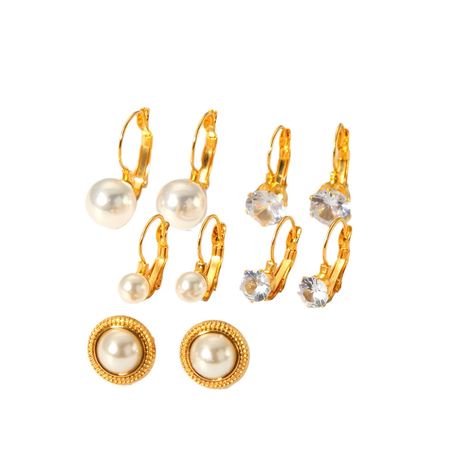 Wholesale Vintage Style 18K Gold Stainless Steel Earrings ACC-ES-LiQuan008