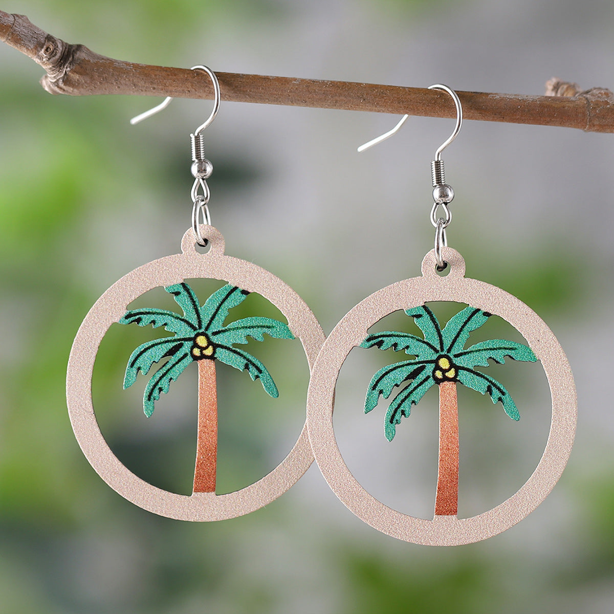 Wholesale colorful flip flops palm tree flowers LOVE pendant earrings