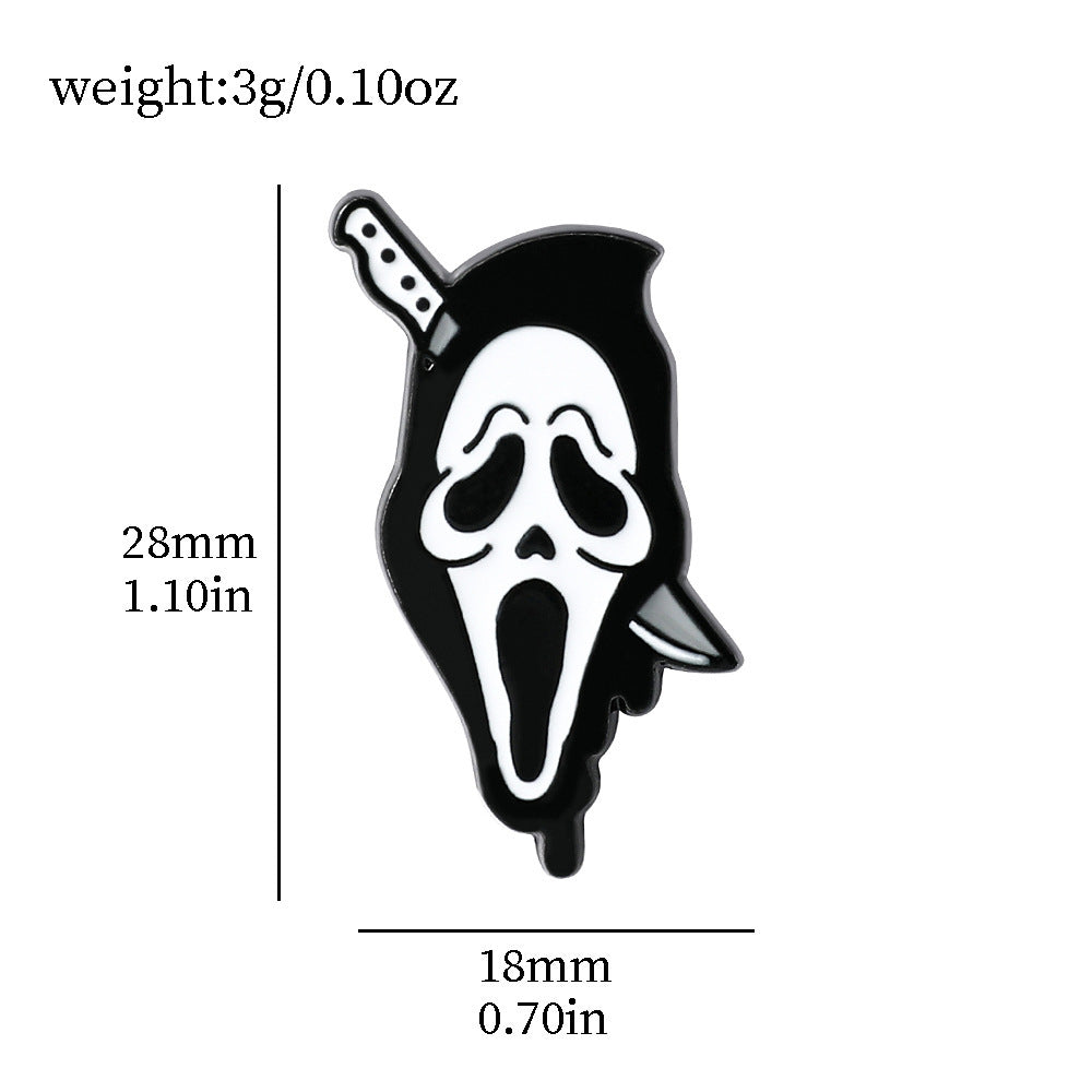 Wholesale  5pcs Scream Series  Metal Brooch
