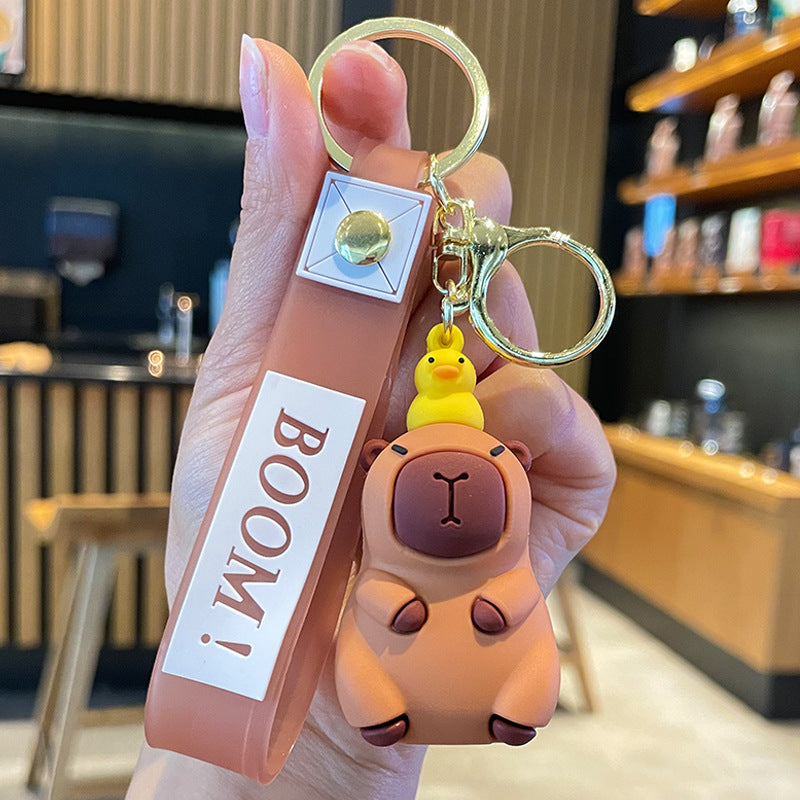 Wholesale Cute Little Pufferfish Bag Silicone Keychains Creative Keychain ACC-KC-SJ015