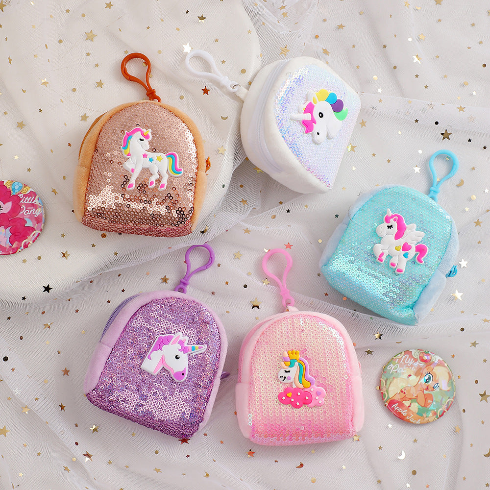 Wholesale Sequin Unicorn Coin Purse Wallet