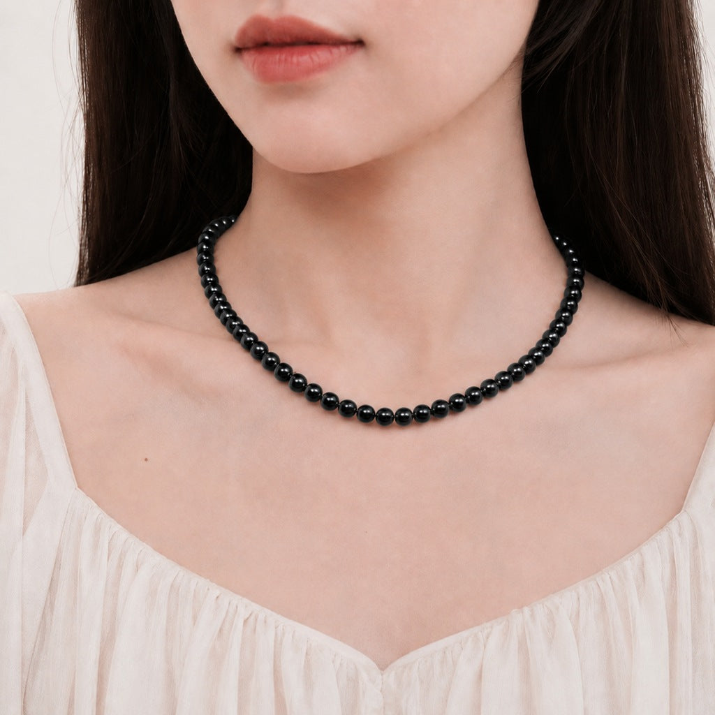 Wholesale Stylish White Faux Pearl Necklace For Women Elegant Cheongsam Collarbone Chain Gift Jewelry Accessory