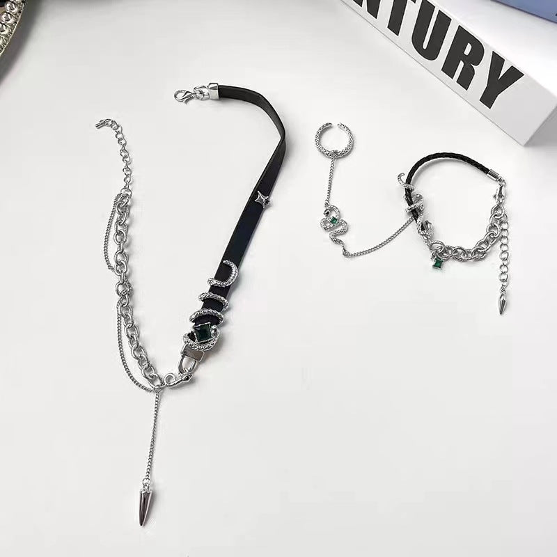 Wholesale Stitching collar  personalized  clavicle chain