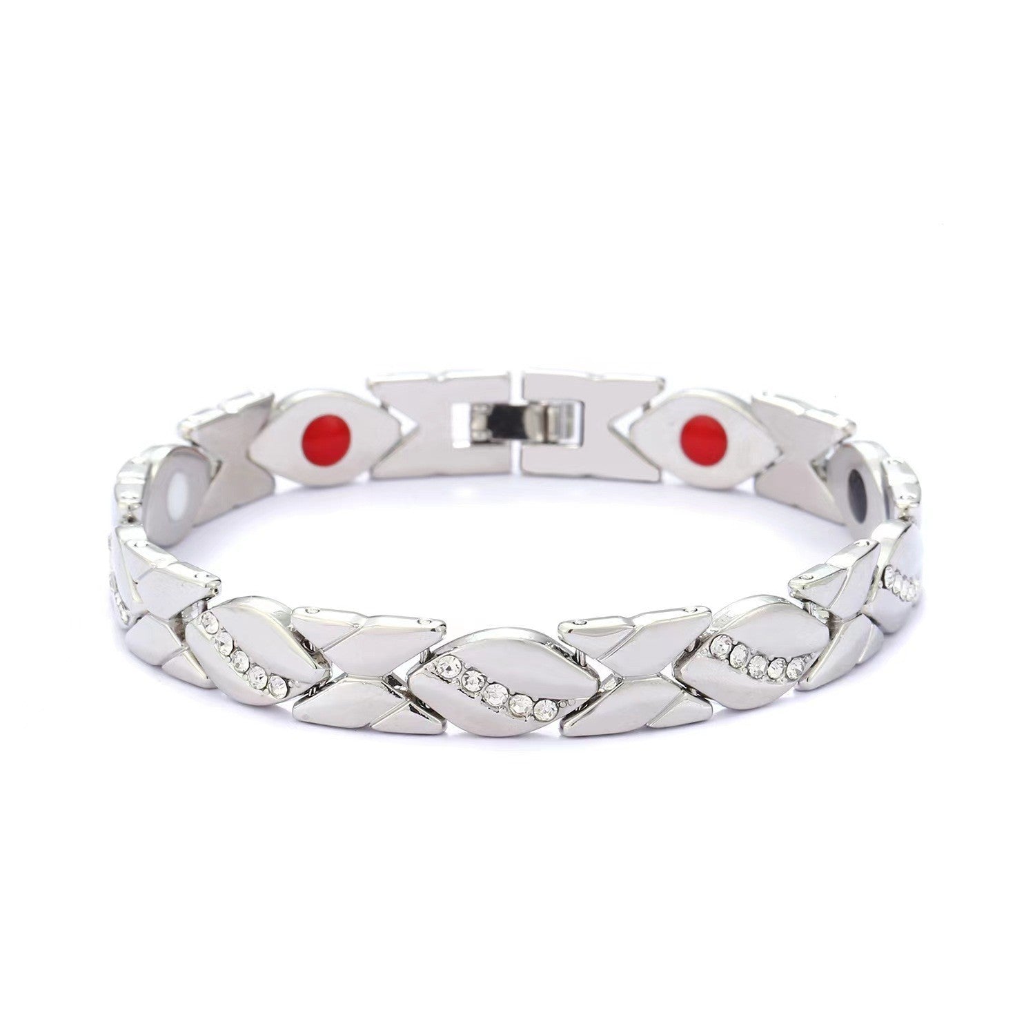 Wholesale detachable energy magnet bracelet alloy diamond adjustable bracelet