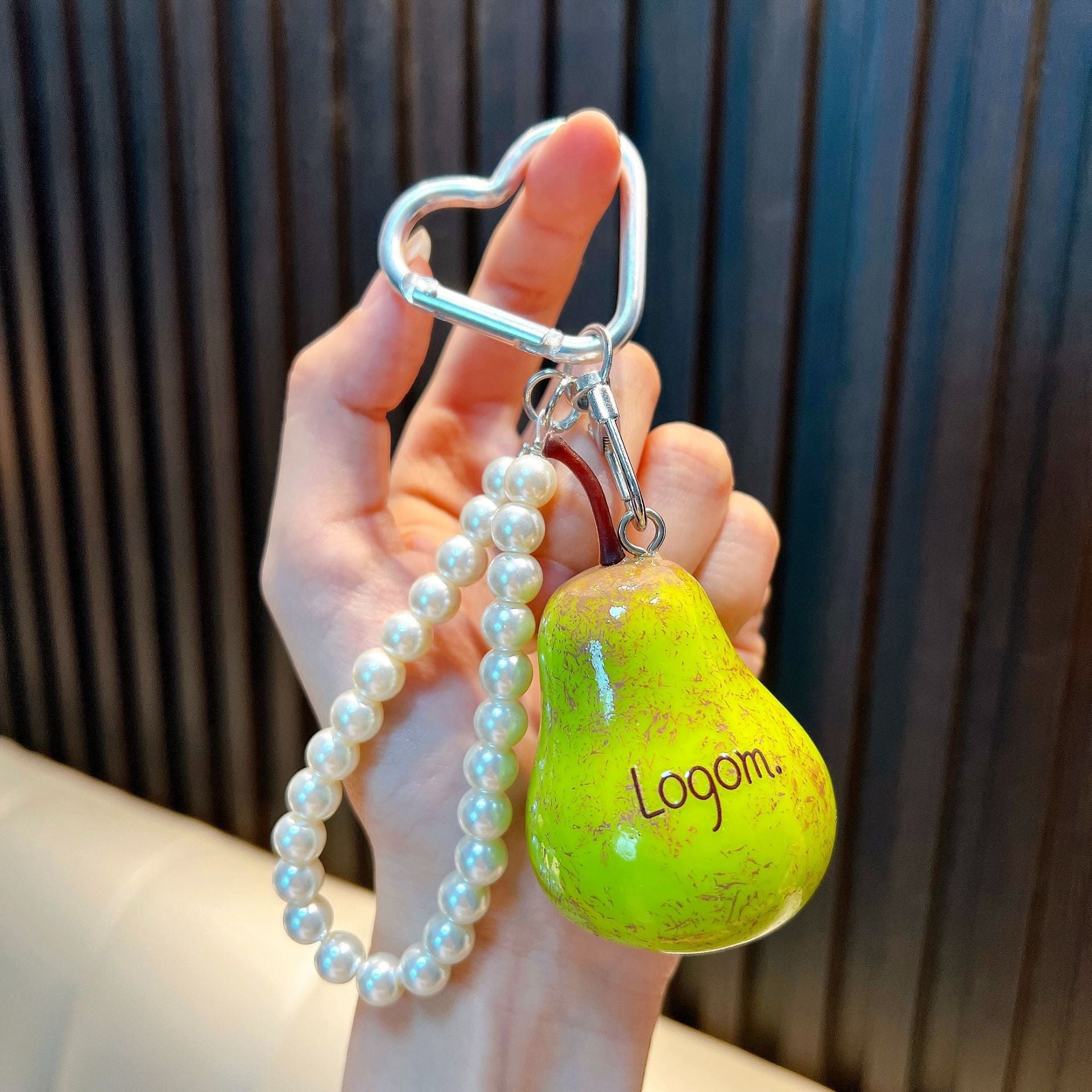 Wholesale Trendy Resin Bead Keychain Keyring Charm for Car Key Bag Decor