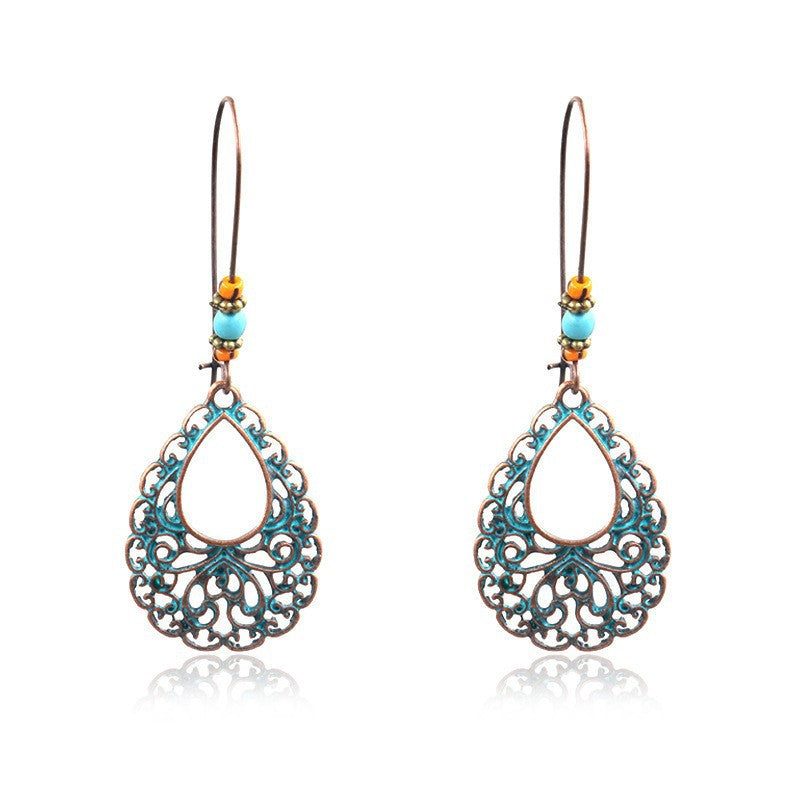 Wholesale Vintage Turquoise Pendant Earrings