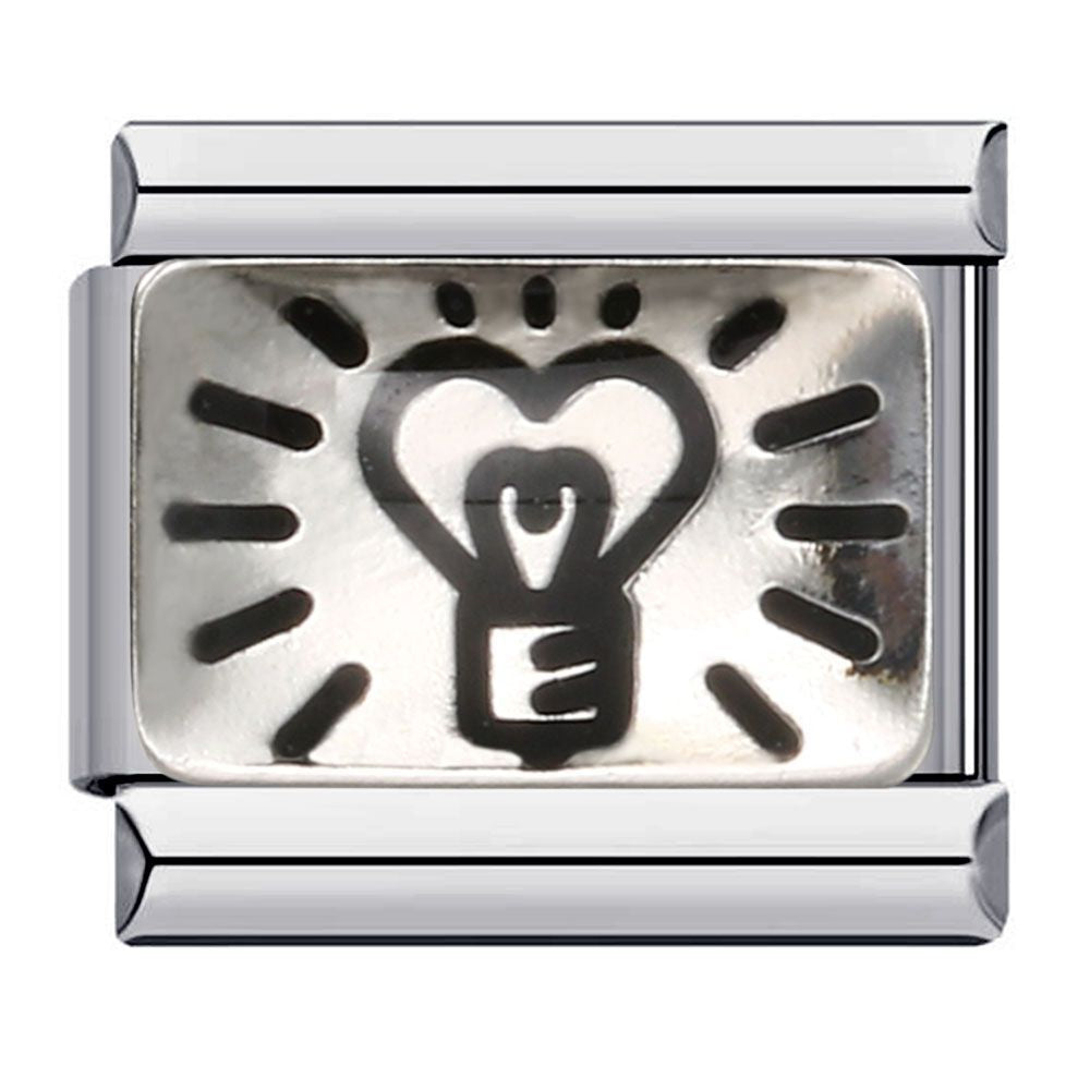 Wholesale Italian Charm Bracelet 9mm DIY Splicing Removable Student Graduation Pattern Stainless Steel Composable Bracelet