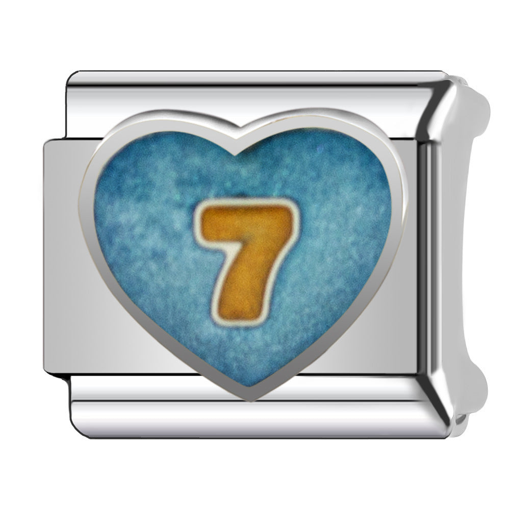 Wholesale  Italian Charm Bracelet 9mm DIY heart Creative Stainless Steel Composable Bracelet