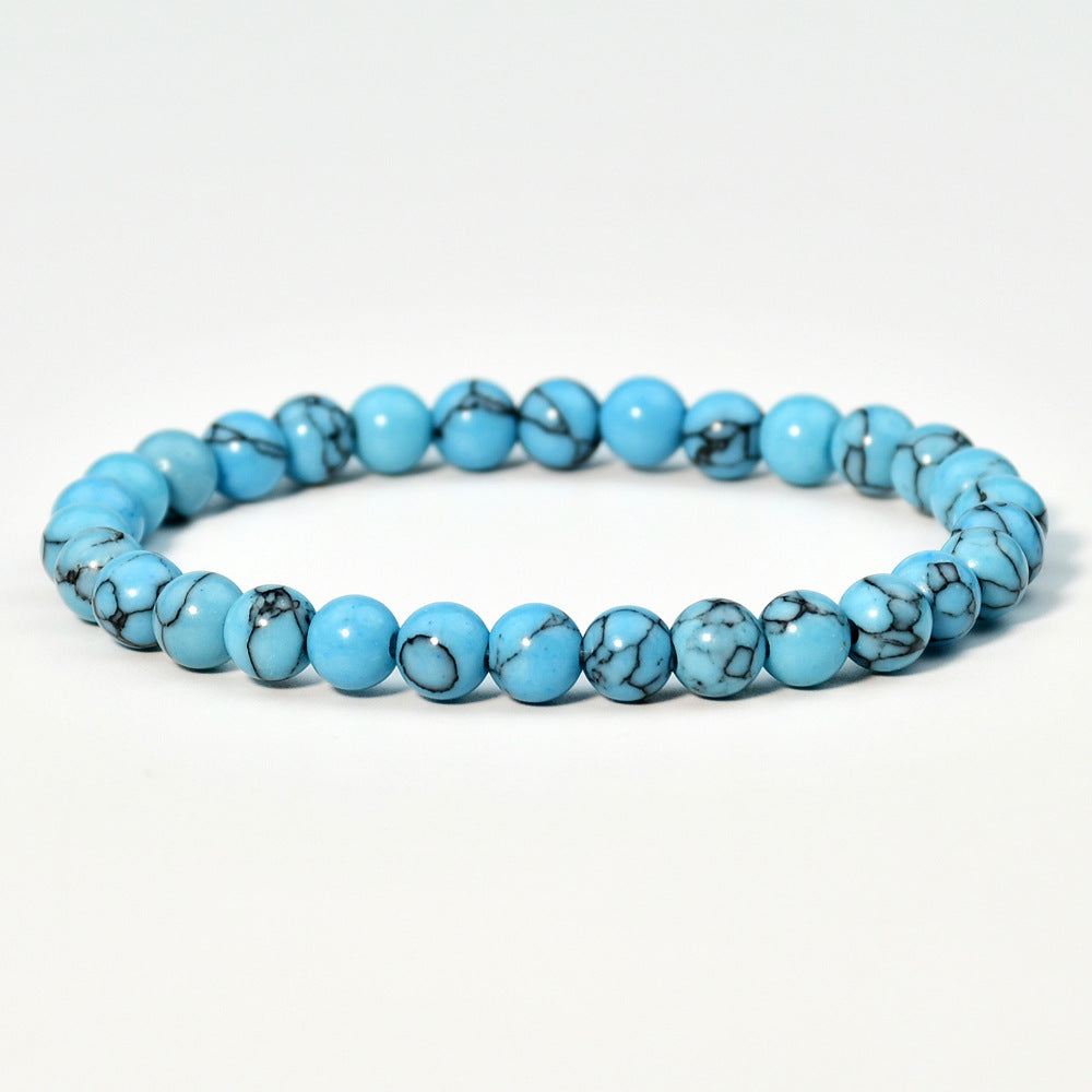 Wholesale Trendy Women' s Turquoise Bead Bracelet,  Multi-Layer Woven Crystal Bracelet,  Fashion Jewelry Accessory,  Gift for Boutique Resale