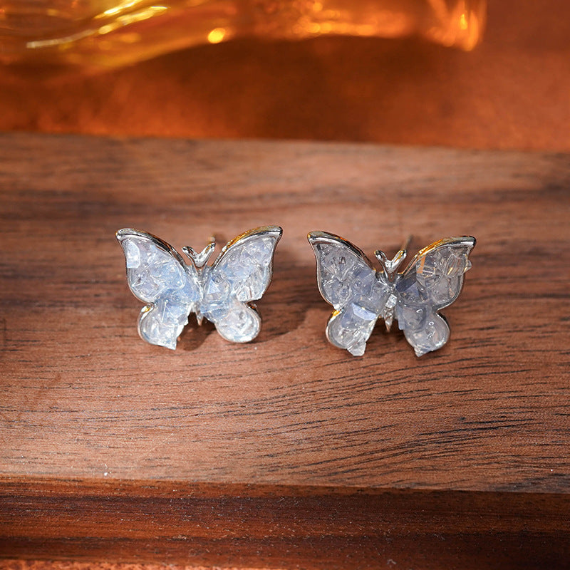 Wholesale S925 Silver Needle Butterfly Earrings ACC-ES-XiaoCheng001