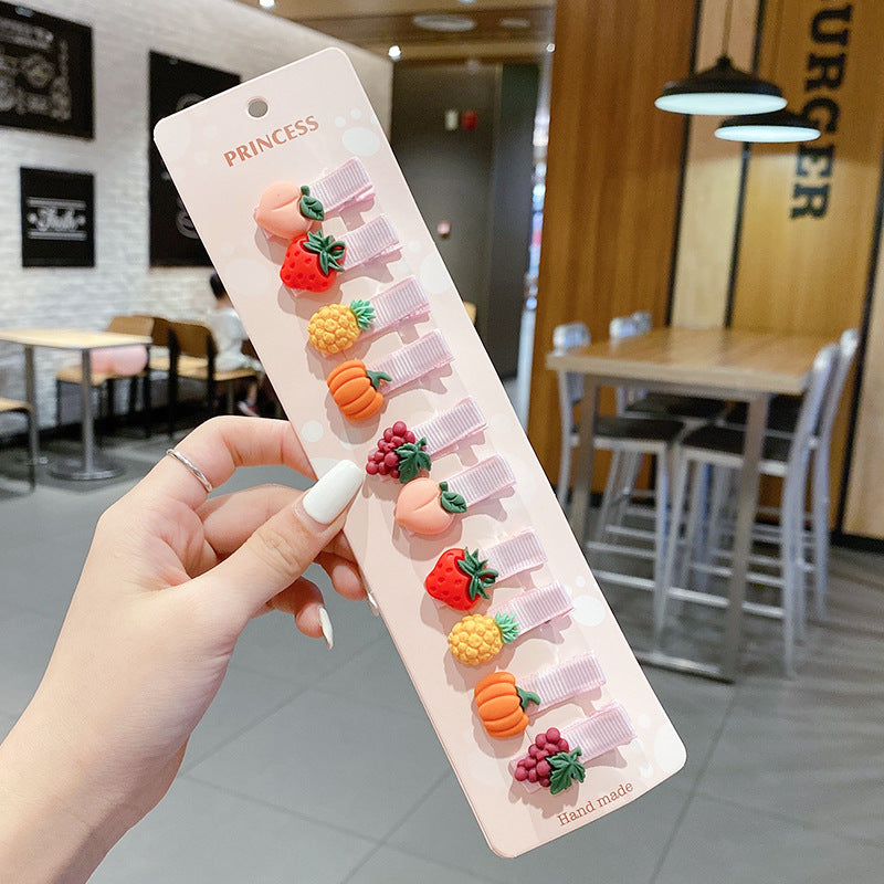 Wholesale Acrylic Cartoon cute  hairpin set