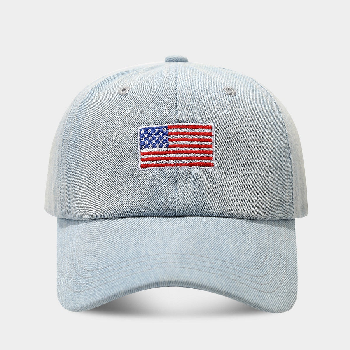 Wholesale American Flag Embroidered Denim Cap  Baseball Cap