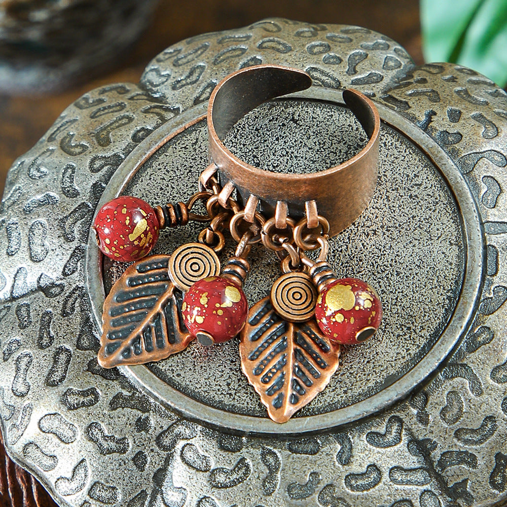 Wholesale Trendy Exaggerated Open Ring Alloy Handmade Couple Retro Jewelry Accessory