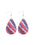 Wholesale  Flag Leather Earrings Independence Day Earrings