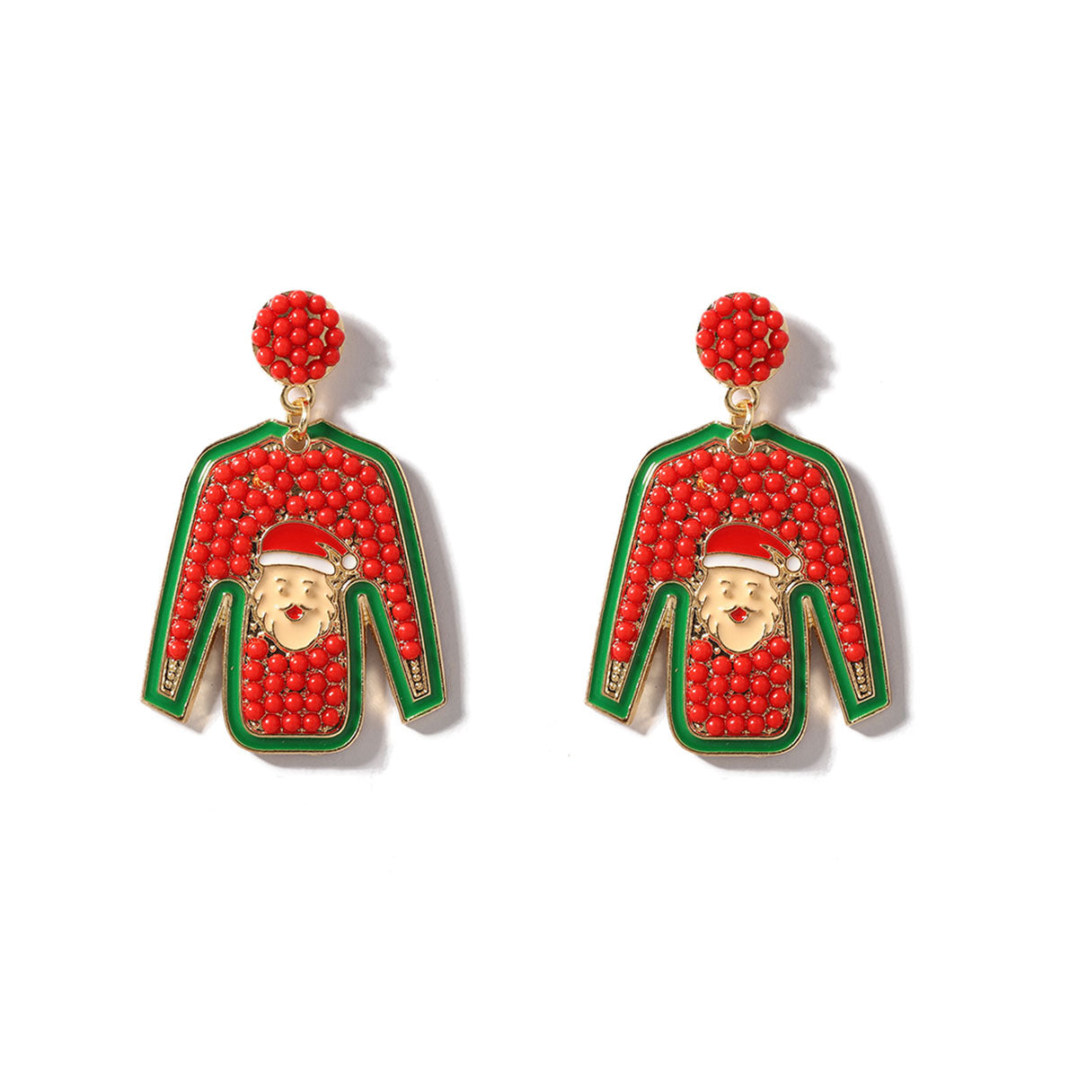 Wholesale Christmas Cartoon Alloy  Clothes Earrings
