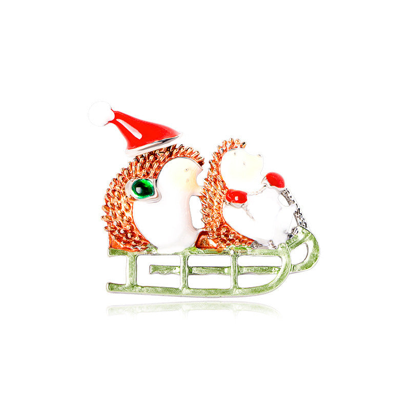 Wholesale Christmas cartoon snowman corsage brooch