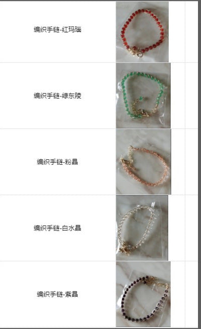 Wholesale Handmade Gold Wrapped Red Agate Crystal Bracelet Fashion Jewelry Accessory for Women Gift