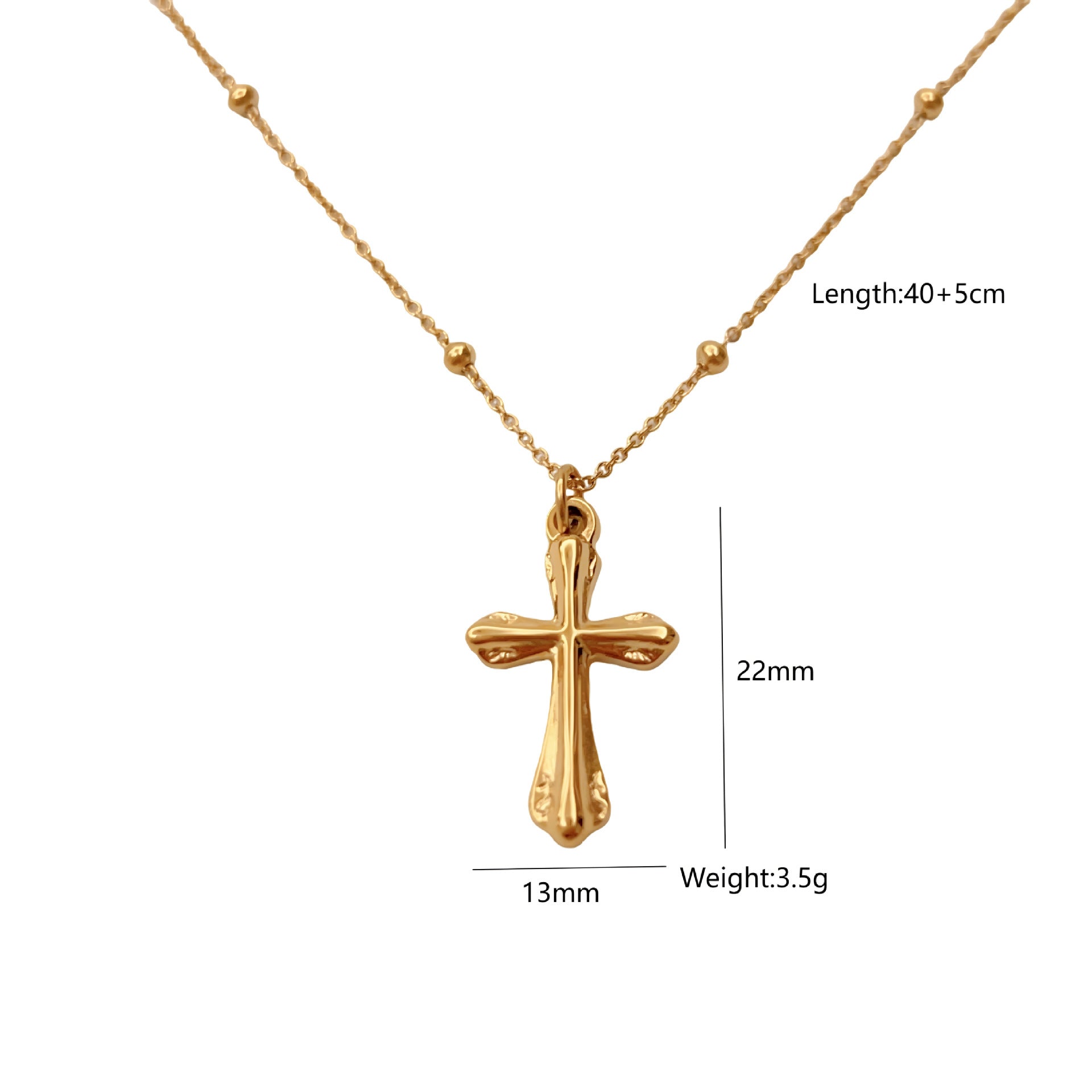 Wholesale  retro cross stainless steel pendant necklace