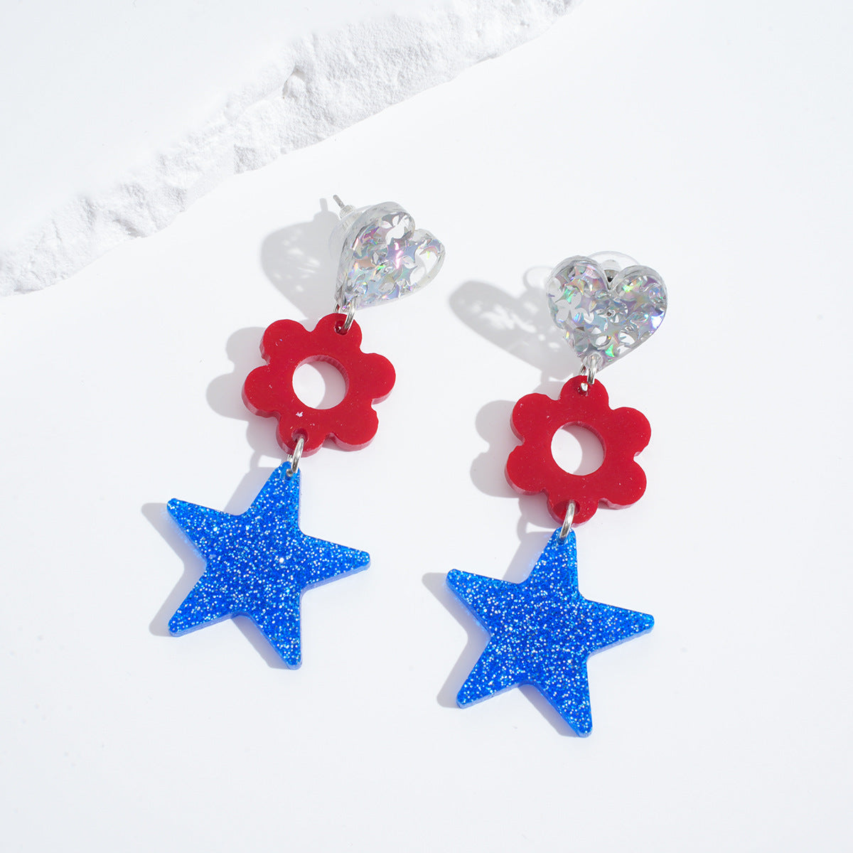 Wholesale American National Day jewelry American Independence Day series earrings
