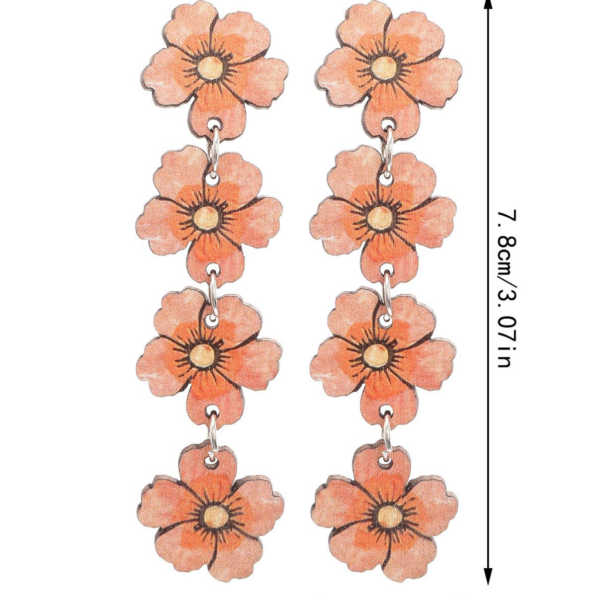 Wholesale  wooden tassel pendant earrings