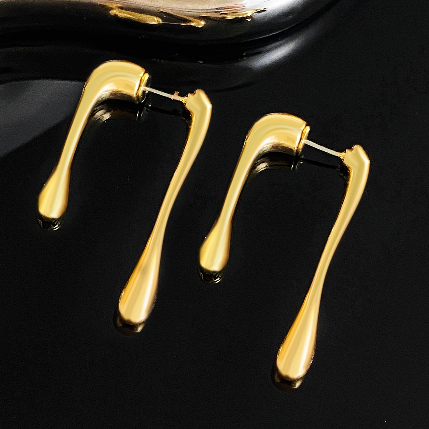 Wholesale Simple Irregular Line Water Drop Earrings ACC-ES-MY037