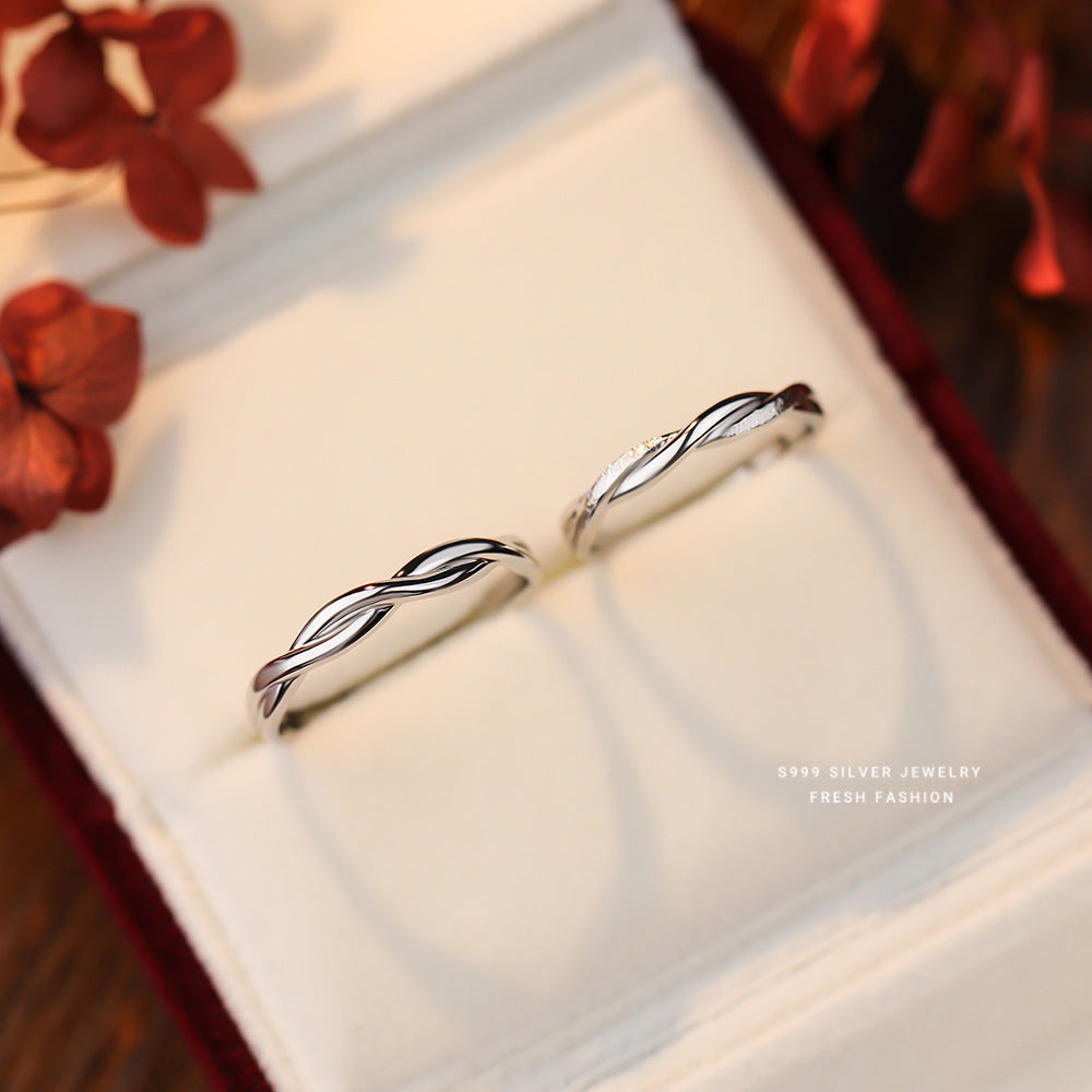 Wholesale S999 Silver Mobius Ring