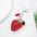Wholesale Creative  Velvet Diamond-encrusted Strawberry Keychain