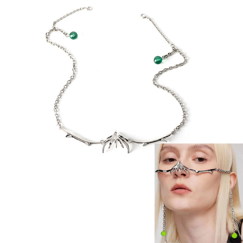 Wholesale Punk Style Alien Mechanical Lip Ring Face Decoration ACC-DS-HX001