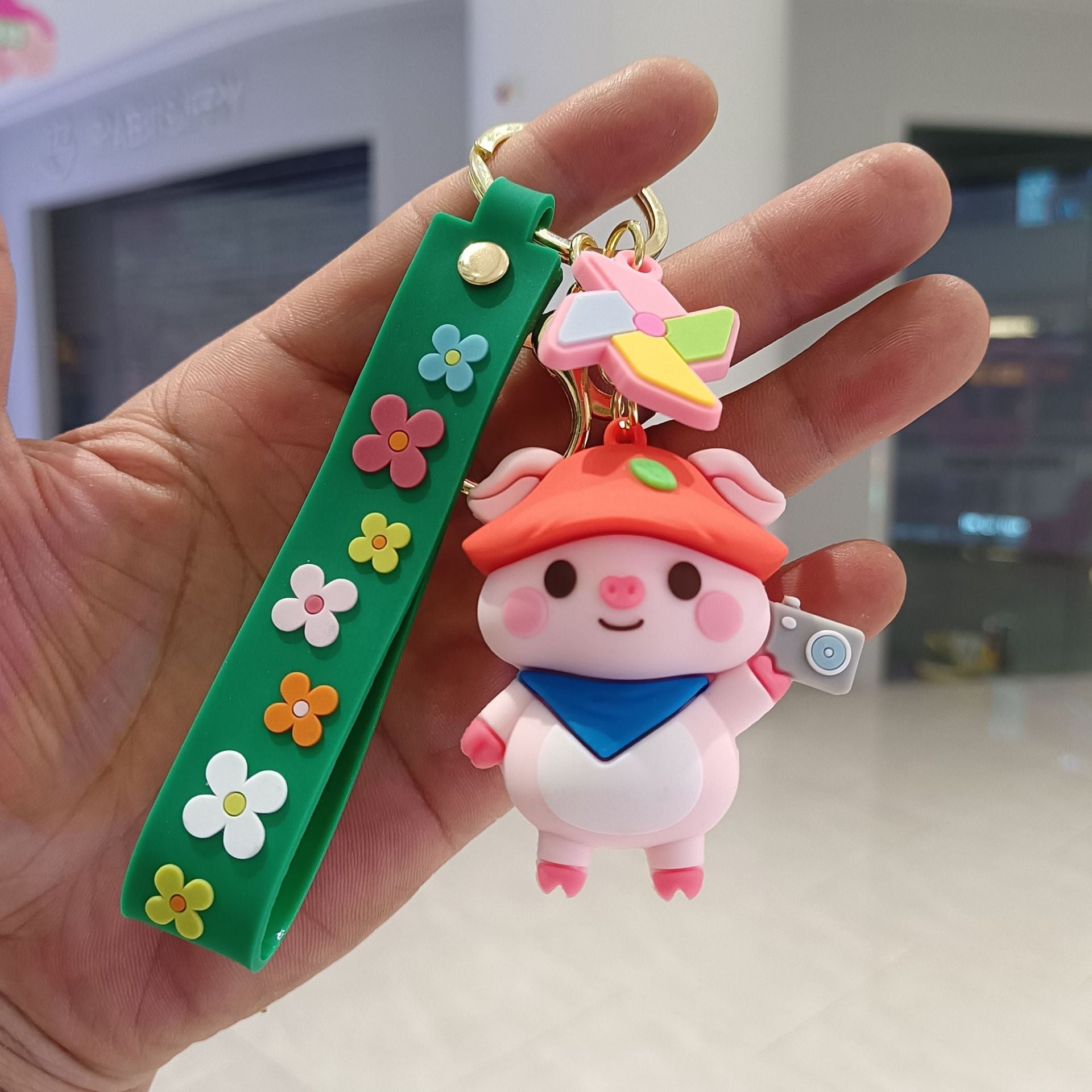 Wholesale Cartoon Cute Farm Pig Keychains ACC-KC-KuangKe002