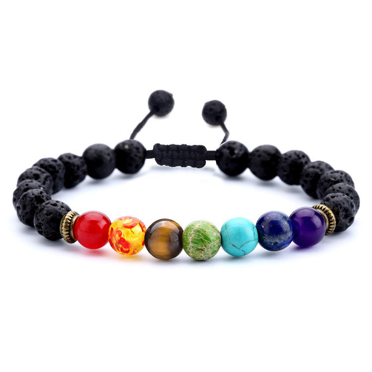 Wholesale Colorful Stone Beads Devil's Eye Palm Bracelet ACC-BT-Zhongh012