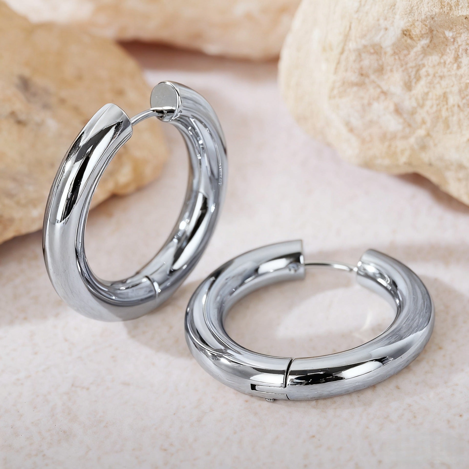 Wholesale Steel titanium hoop earrings