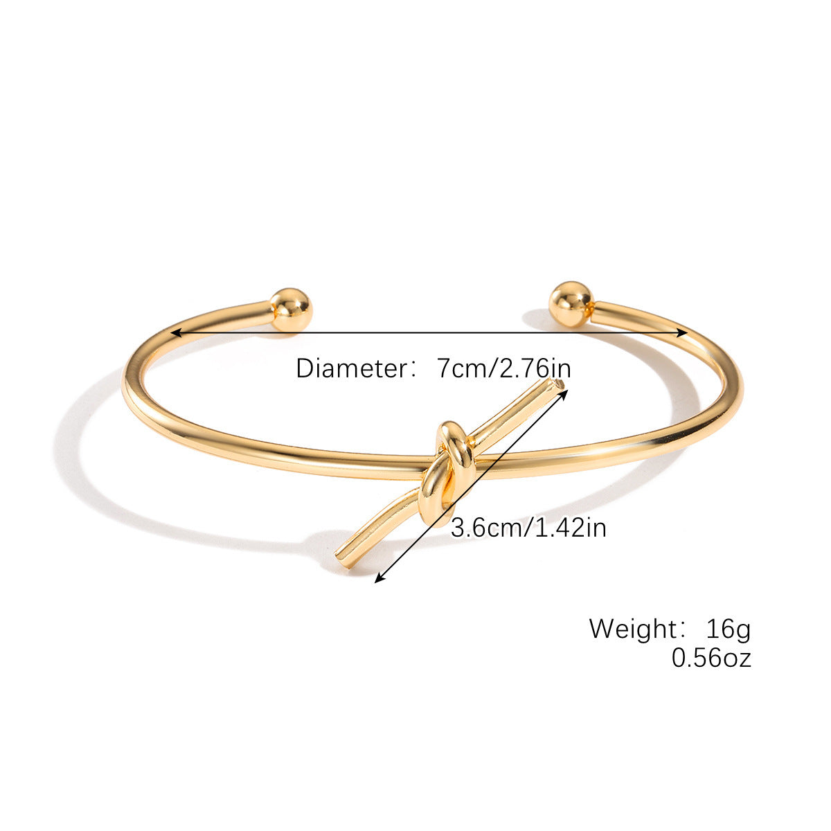 Wholesale Fashion All-match Light Luxury Open Nail Bracelet suit Simple Kink Line Open Bracelet