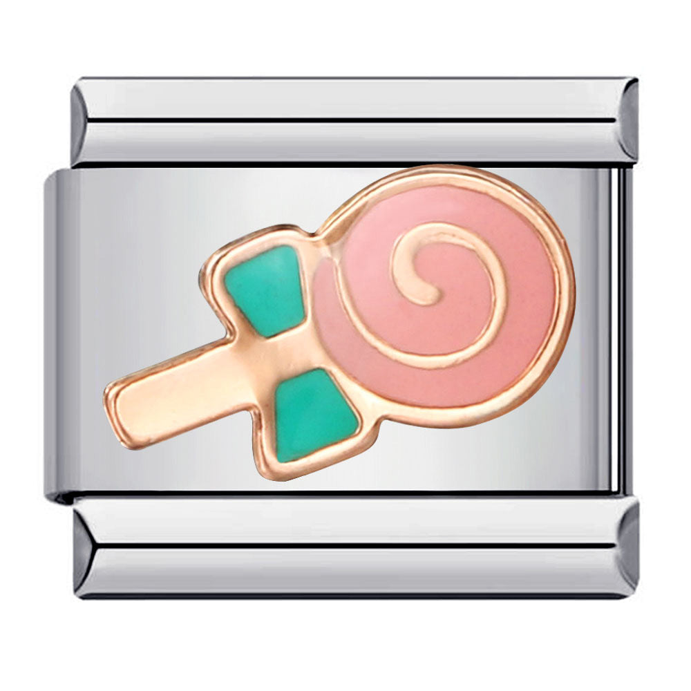 Wholesale 9mm Italian Charm Starter Bracelets DIY square Single Section Creative Stainless Steel Composable Bracelet