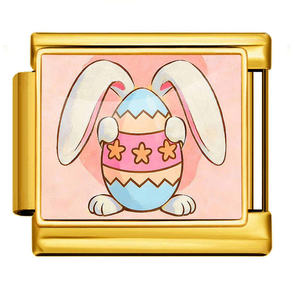 Wholesale Easter Egg Design Stainless Steel Bracelet,  Fashion Accessory for Boutique Resale