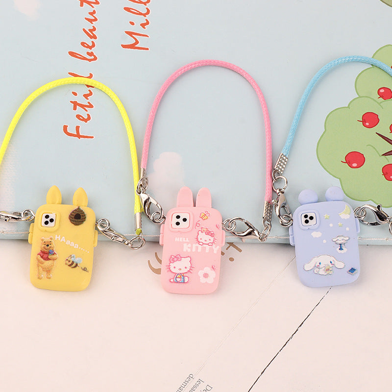 Wholesale Cute cartoon mini mobile phone pendant doll accessories
