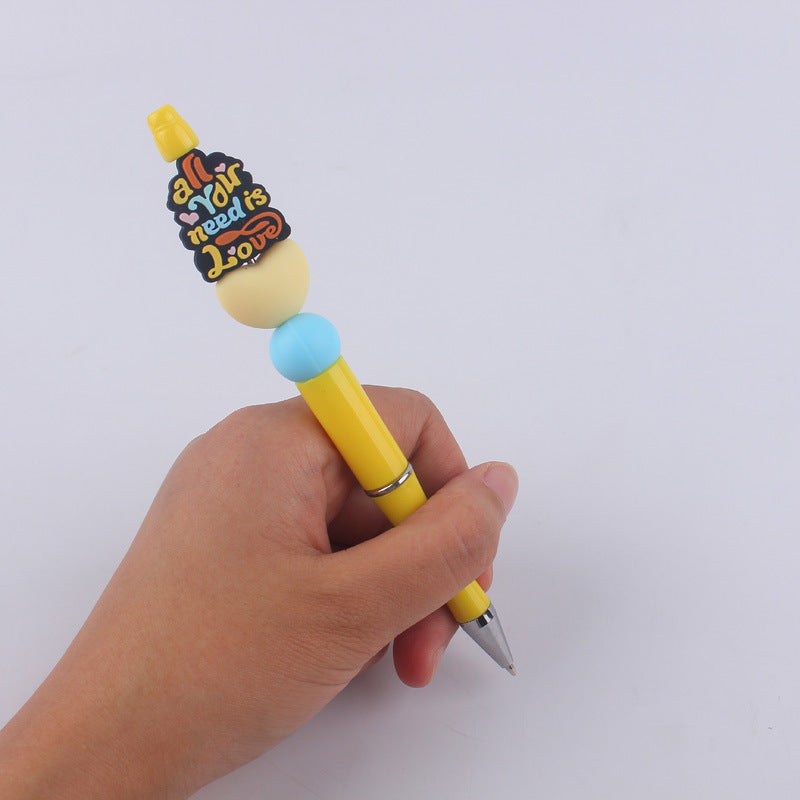 Wholesale Creative Cartoon Mom Series Silicone Beaded Ballpoint Pen