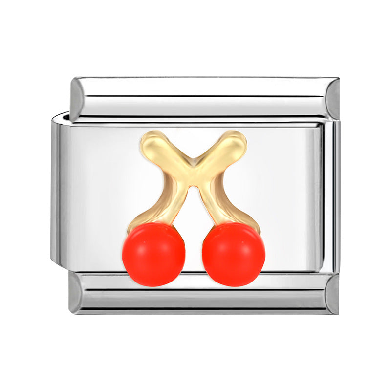 Wholesale Italian Charm Bracelet 9mm DIY Splicing Creative Pattern Stainless Steel Composable Bracelet