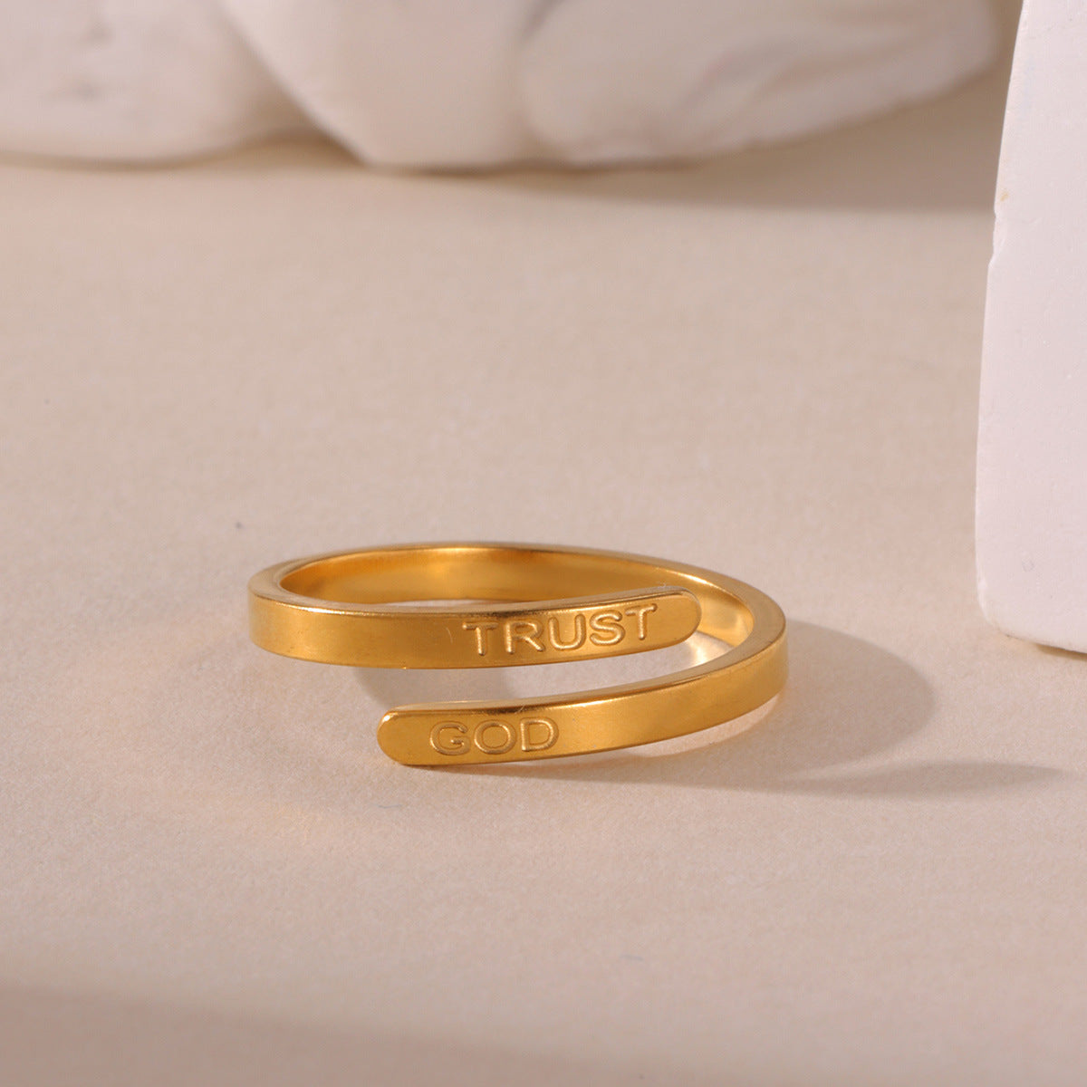 Wholesale 18K gold stainless steel ring