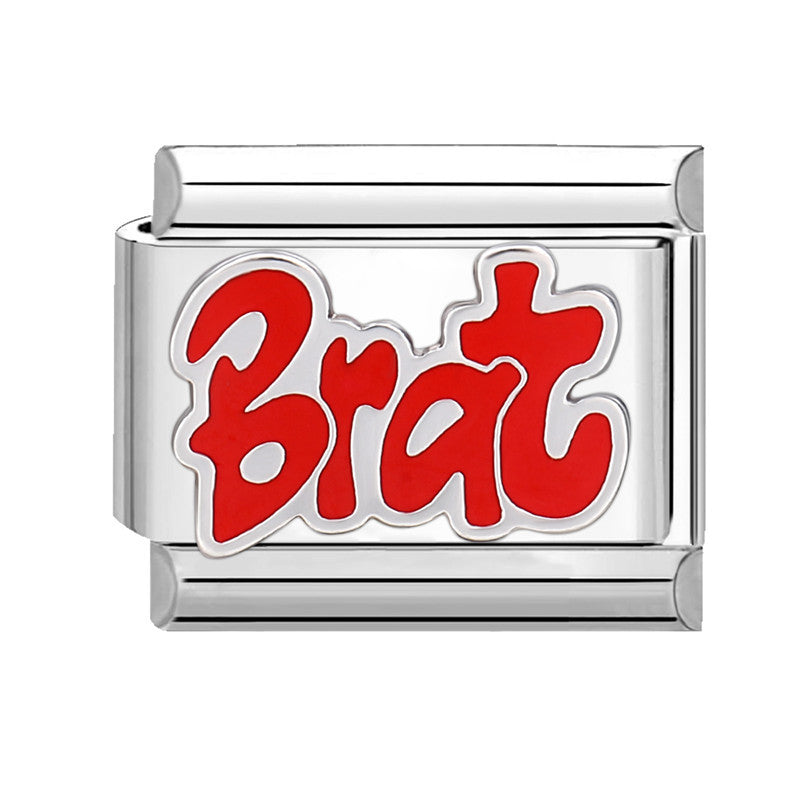 Wholesale Italian Charm Bracelet 9mm DIY Splicing Red Series Titanium Steel Composable Bracelet