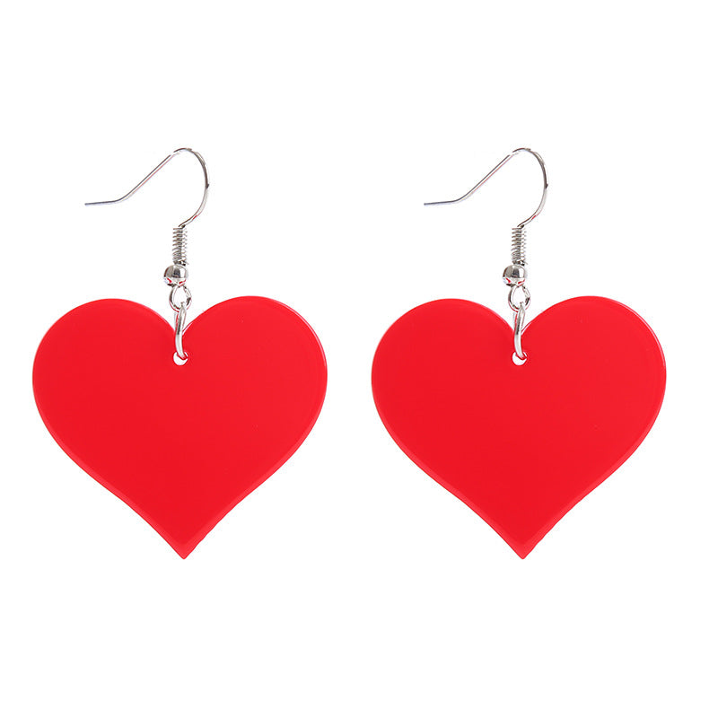Wholesale Love Earrings Red Heart Valentine's Day Earrings ACC-ES-ChouT007