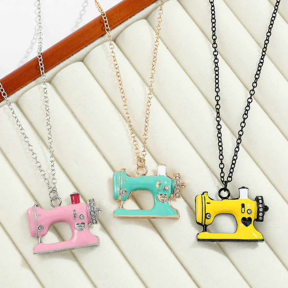 Wholesale sewing machine pendant necklace