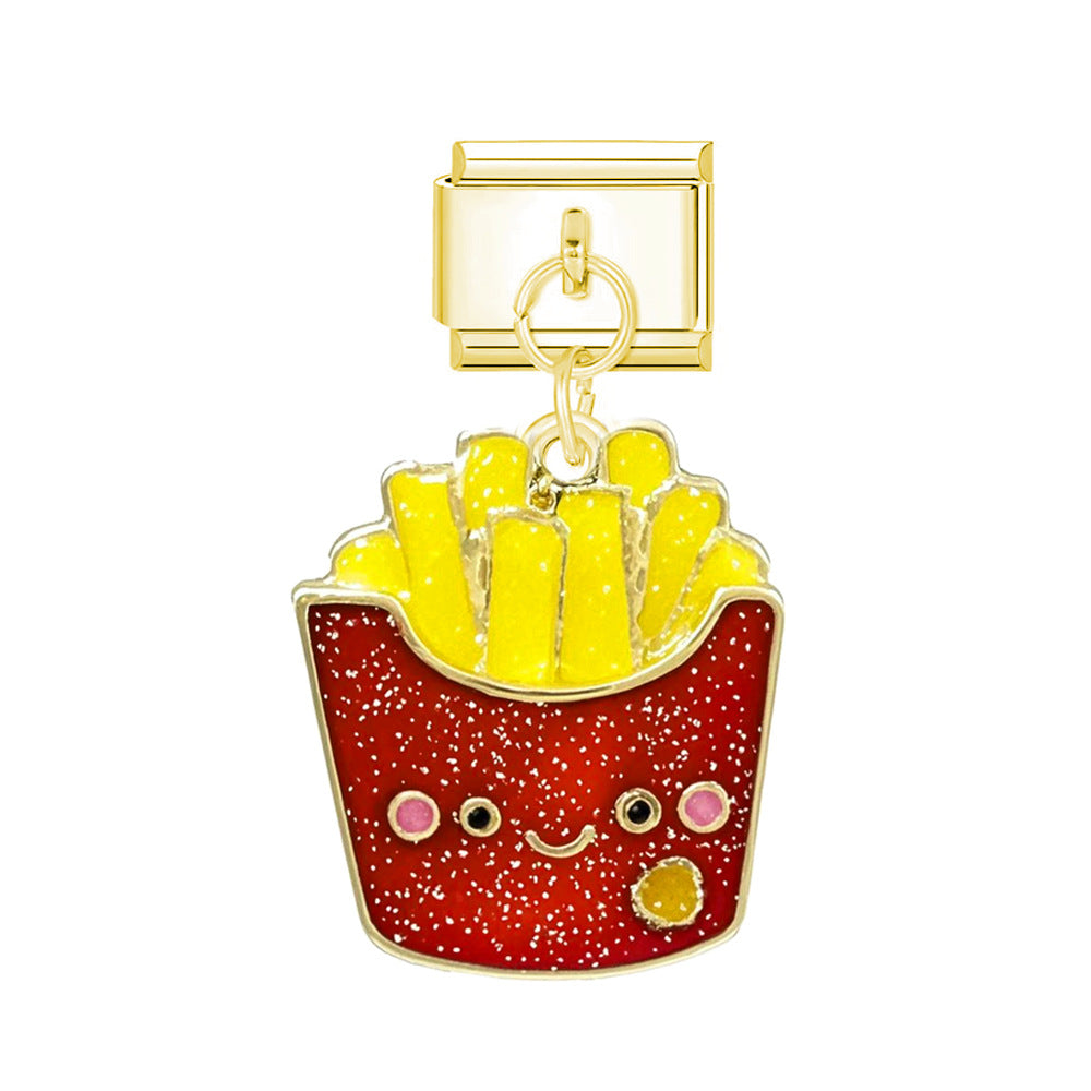 Wholesale Italian Charm Bracelet 9mm DIY Single Hook  Creative Stainless Steel Composable Bracelet